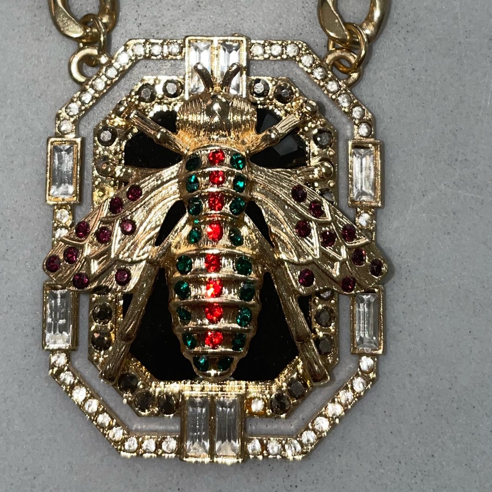 Betsey Johnson Bee Necklace Crystals